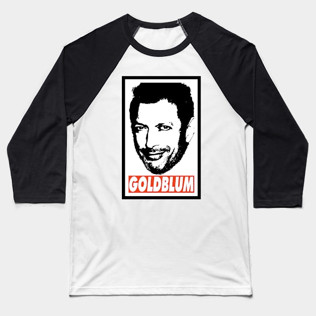 Goldblum Baseball T-Shirt by Nerd_art